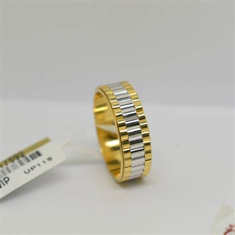 gold rolex band ring|Rolex band ring for sale.